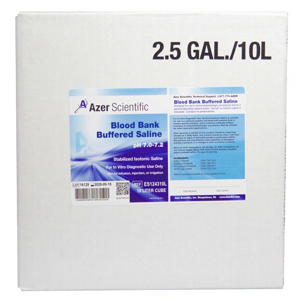 Blood Bank Saline, Buffered Solution